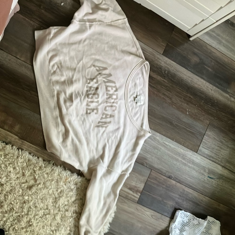 American Eagle Light Beige Sweatshirt